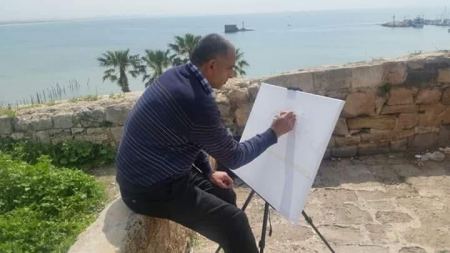 انطبعات الرسام والفنان الفلسطيني سليم السعدي